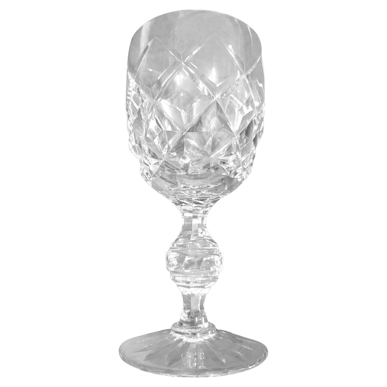 Biseauté Service de verres en cristal Francais style Saint Louis (lot de 18) en vente