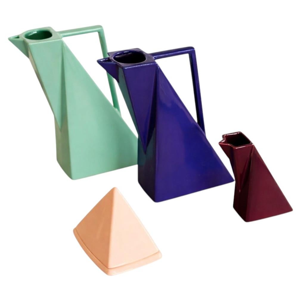 Ceramic Tableware Set by Pierre Casenove for Studio Salins, 1980s For Sale
