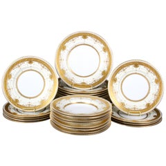 Service for 8 of Antique Minton for Tiffany Medallion Plates