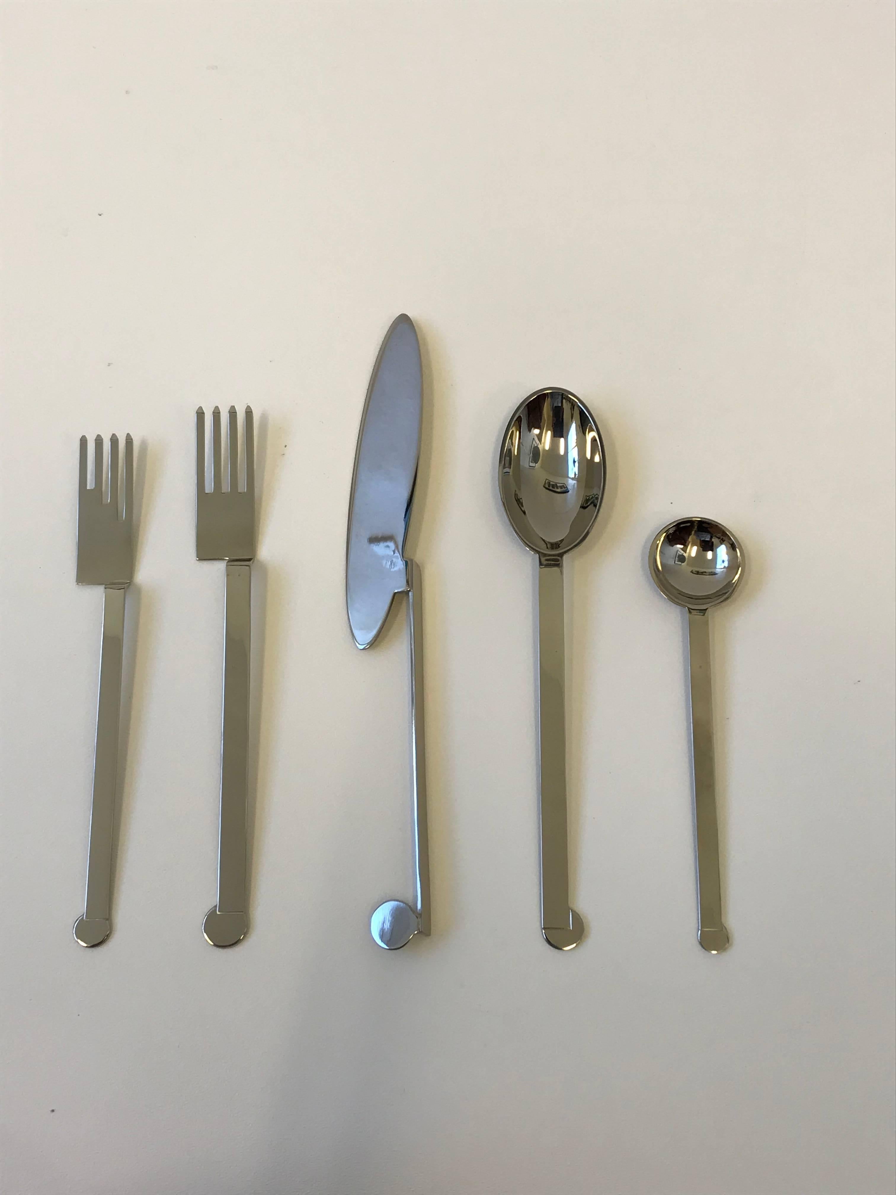 Post-Modern Service for Eight Memphis Five-Piece Place Setting by Bissell and Wilhite Co.