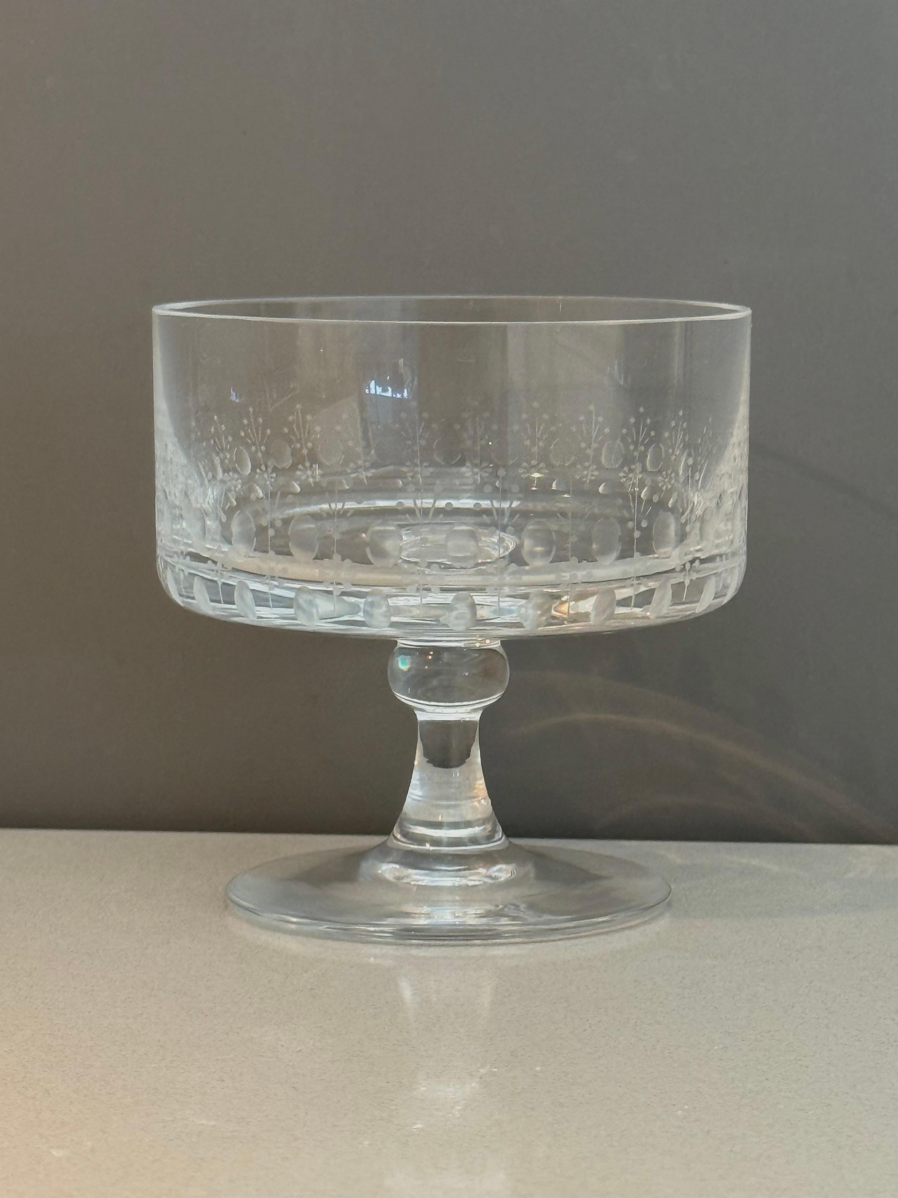 Service for Six Rosenthal “Romance” Crystal Stemware  by Bijorn Wiinblad (Moderne der Mitte des Jahrhunderts) im Angebot