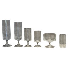 Service for Six Rosenthal “Romance” Crystal Stemware  by Bijorn Wiinblad