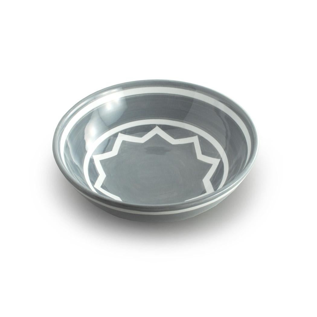 grey serving bowls