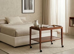 Carro de servicio de Severin Hansen para Haslev Møbelfabrik, años 50