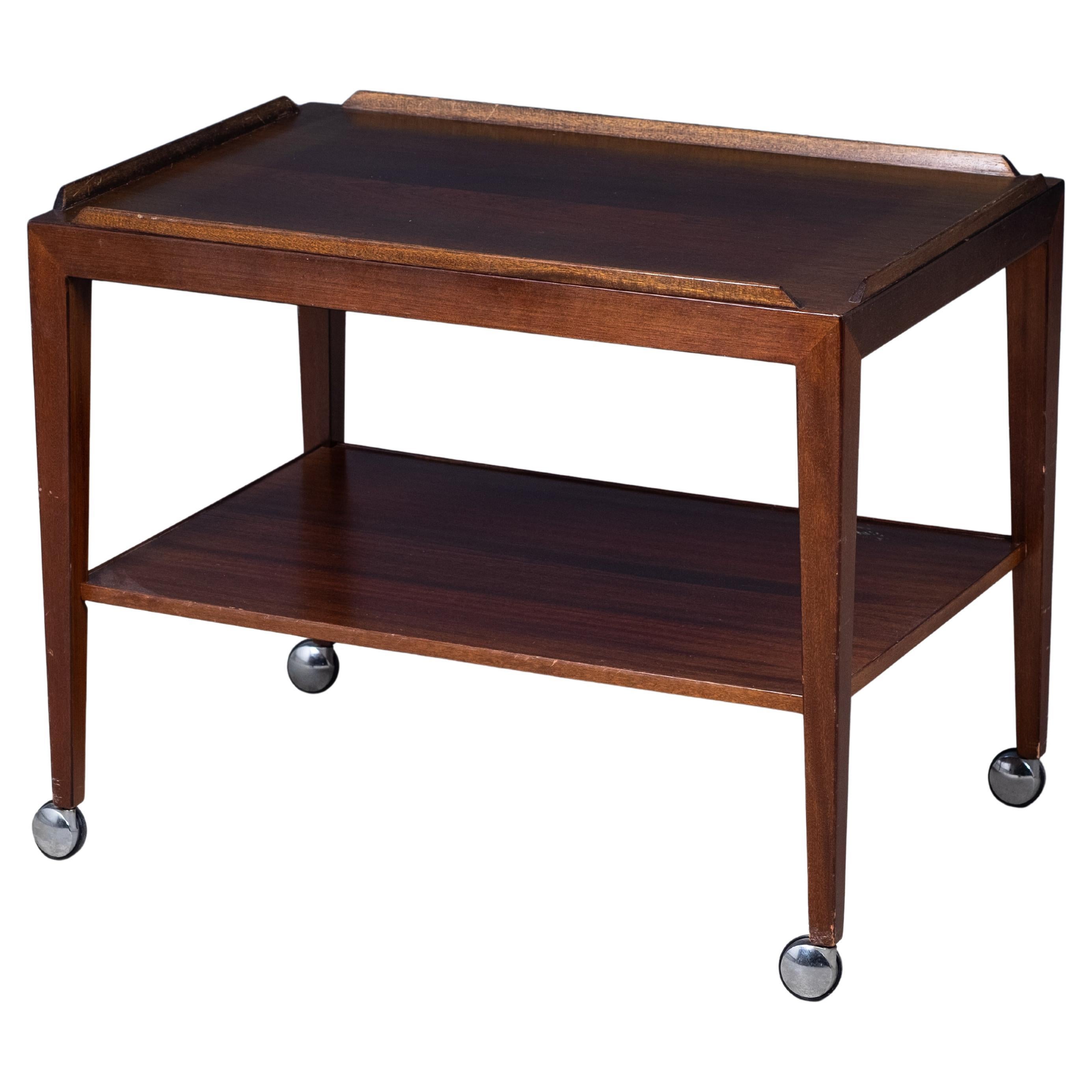 Serving Cart by Severin Hansen for Haslev Møbelfabrik, 1950s