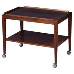 Carro de servicio de Severin Hansen para Haslev Møbelfabrik, años 50