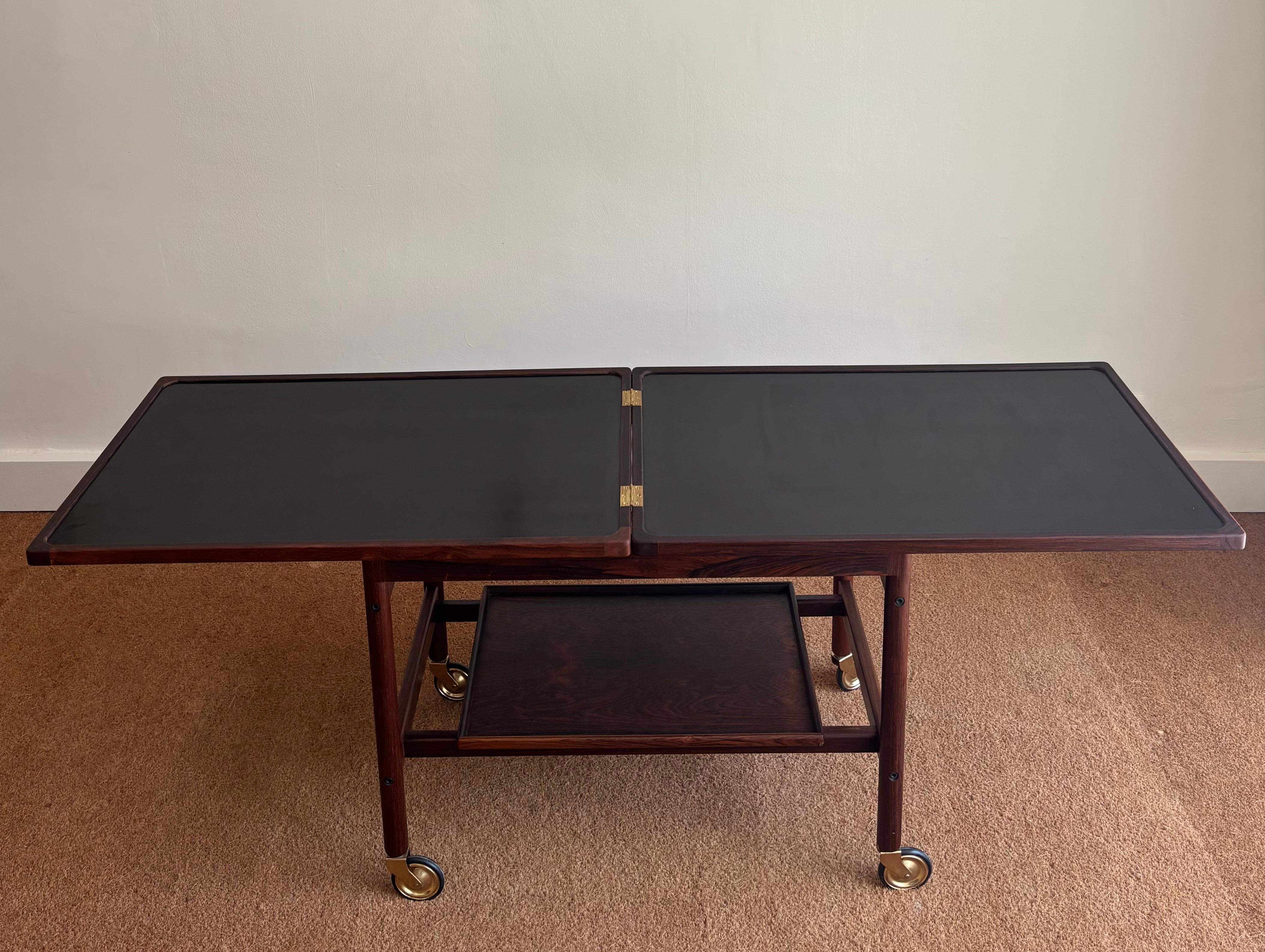 Servierwagen aus jacaranda-holz von Kurt Östervig im Angebot 3