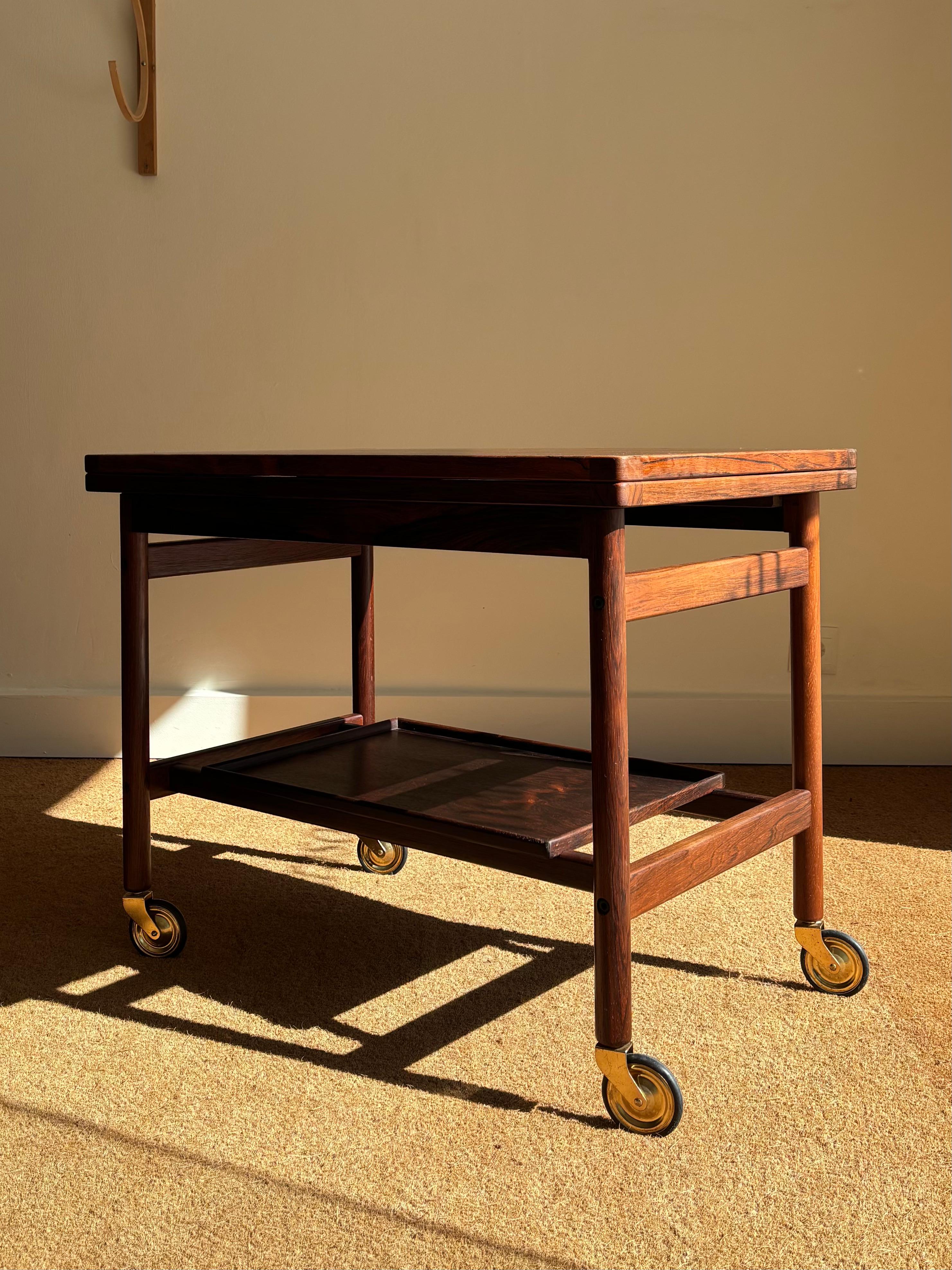 Servierwagen aus jacaranda-holz von Kurt Östervig im Angebot 6
