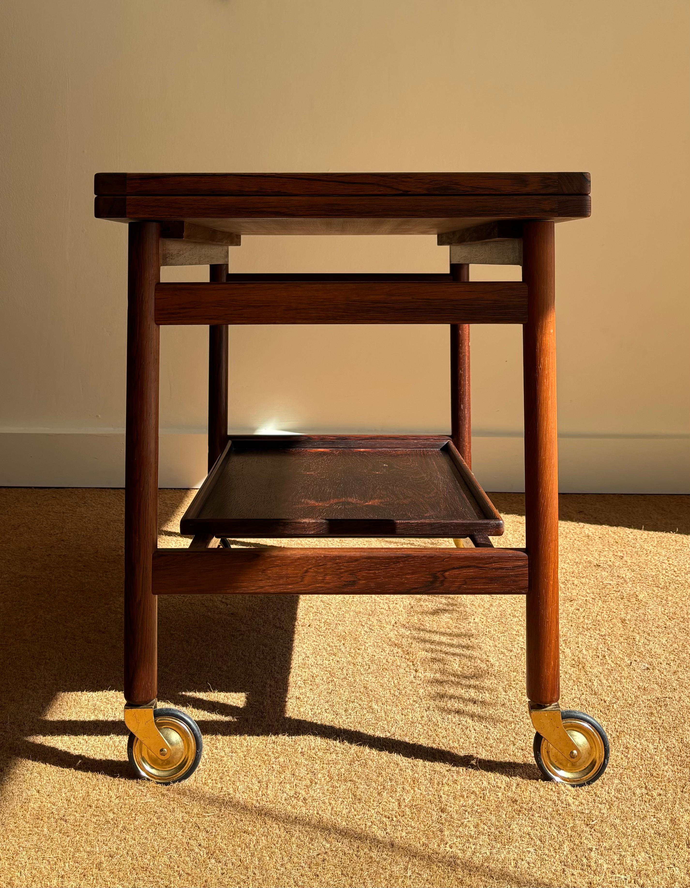 Servierwagen aus jacaranda-holz von Kurt Östervig im Angebot 7