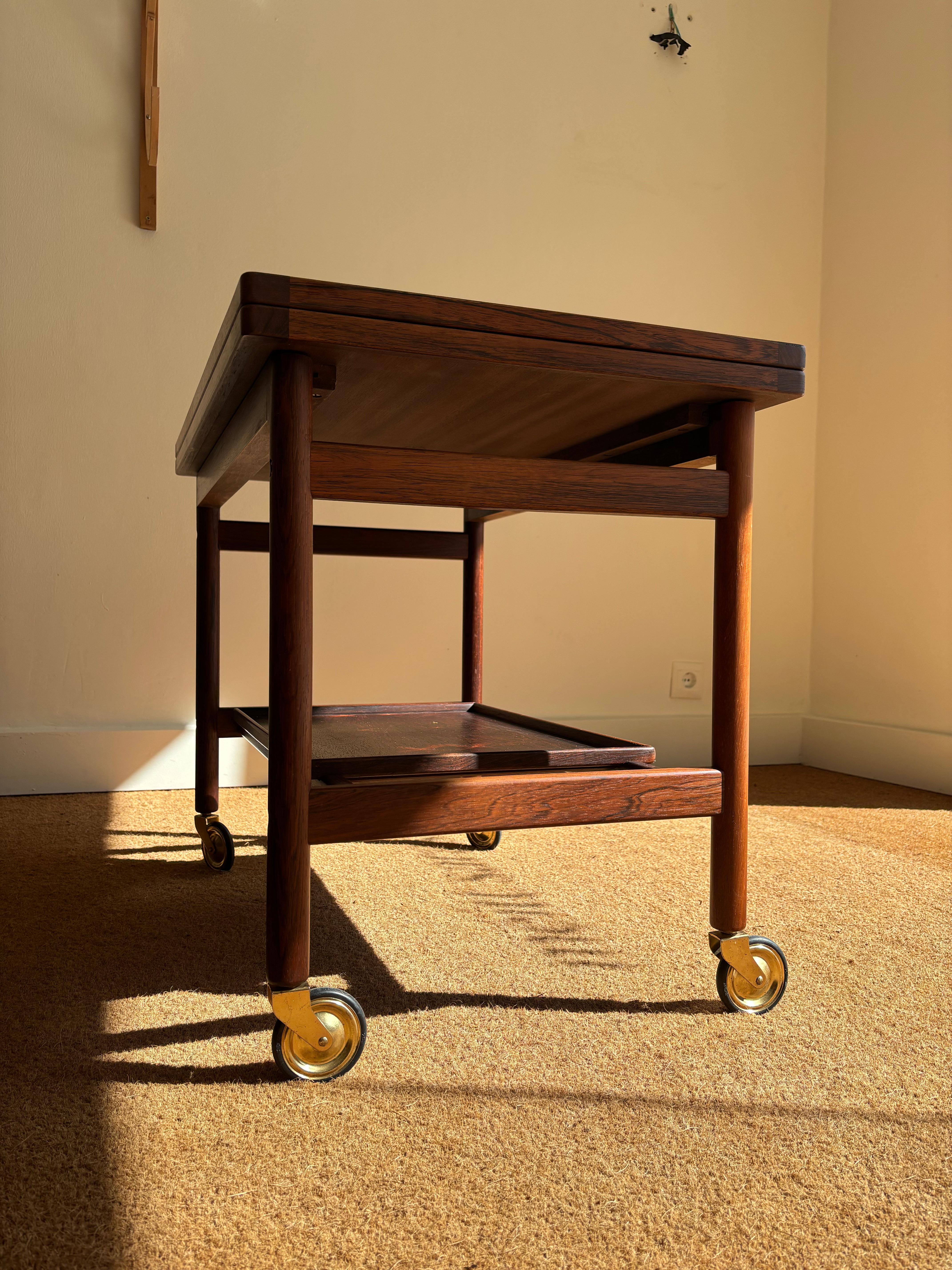 Servierwagen aus jacaranda-holz von Kurt Östervig im Angebot 8