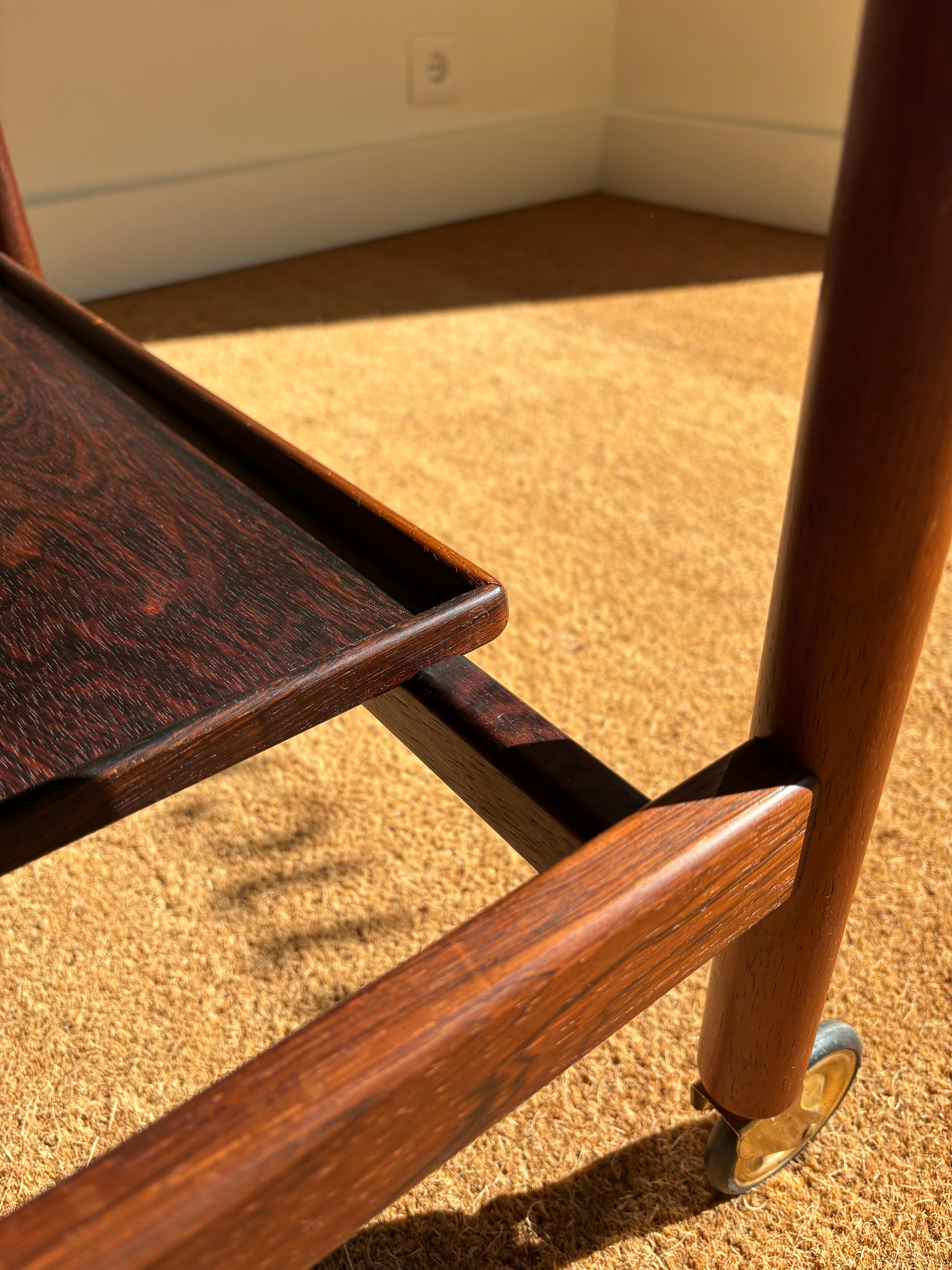 Servierwagen aus jacaranda-holz von Kurt Östervig im Angebot 10