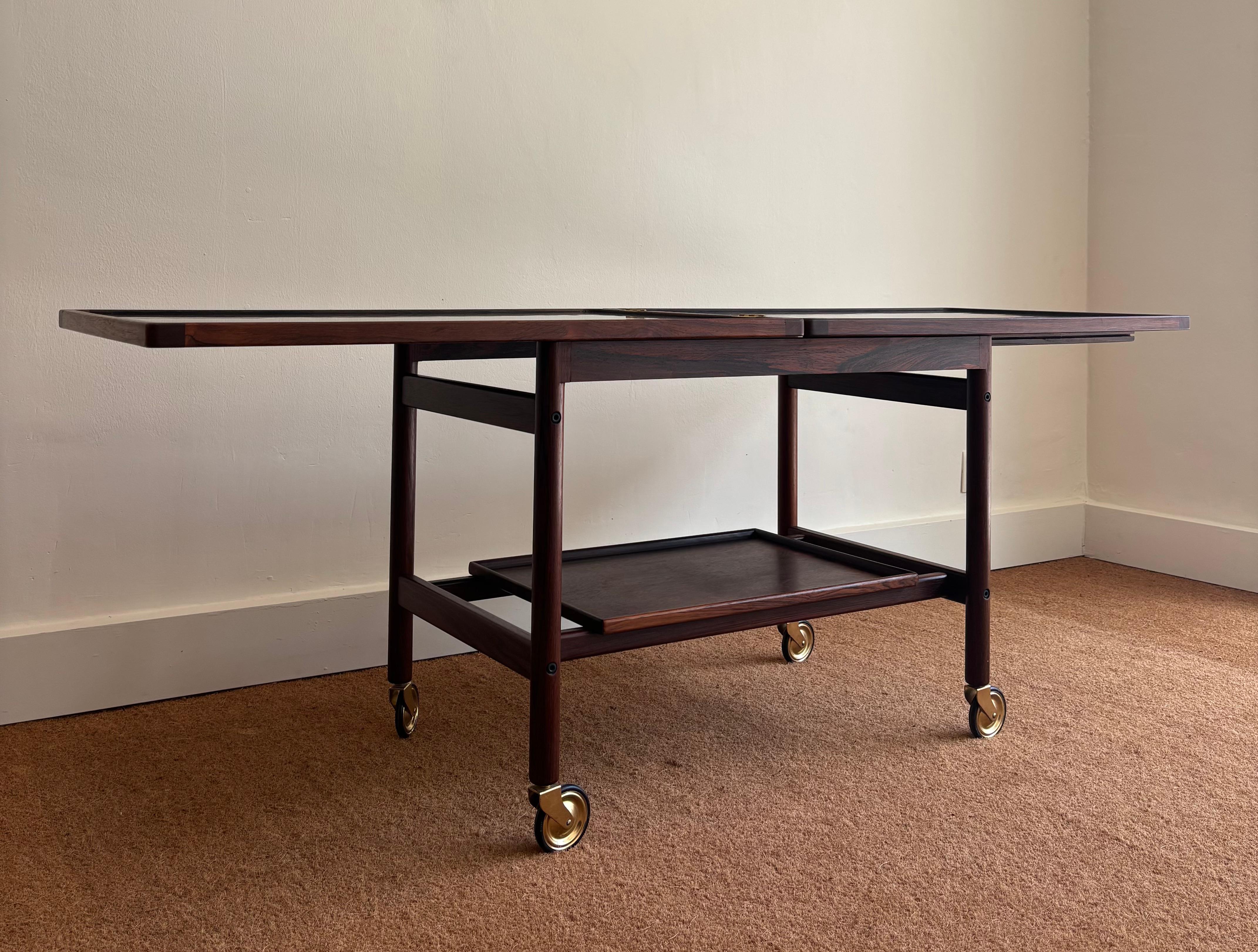 Servierwagen aus jacaranda-holz von Kurt Östervig (Formica) im Angebot