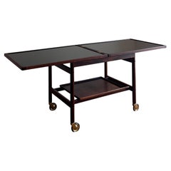 Serving cart in jacaranda wood by Kurt Östervig