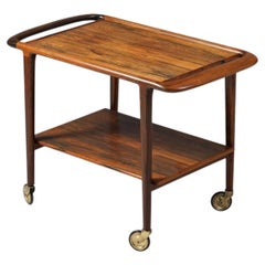 Serving Cart in Rosewood Model 44, Niels Møller, J.L. Møllers Møbelfabrik, 1960s