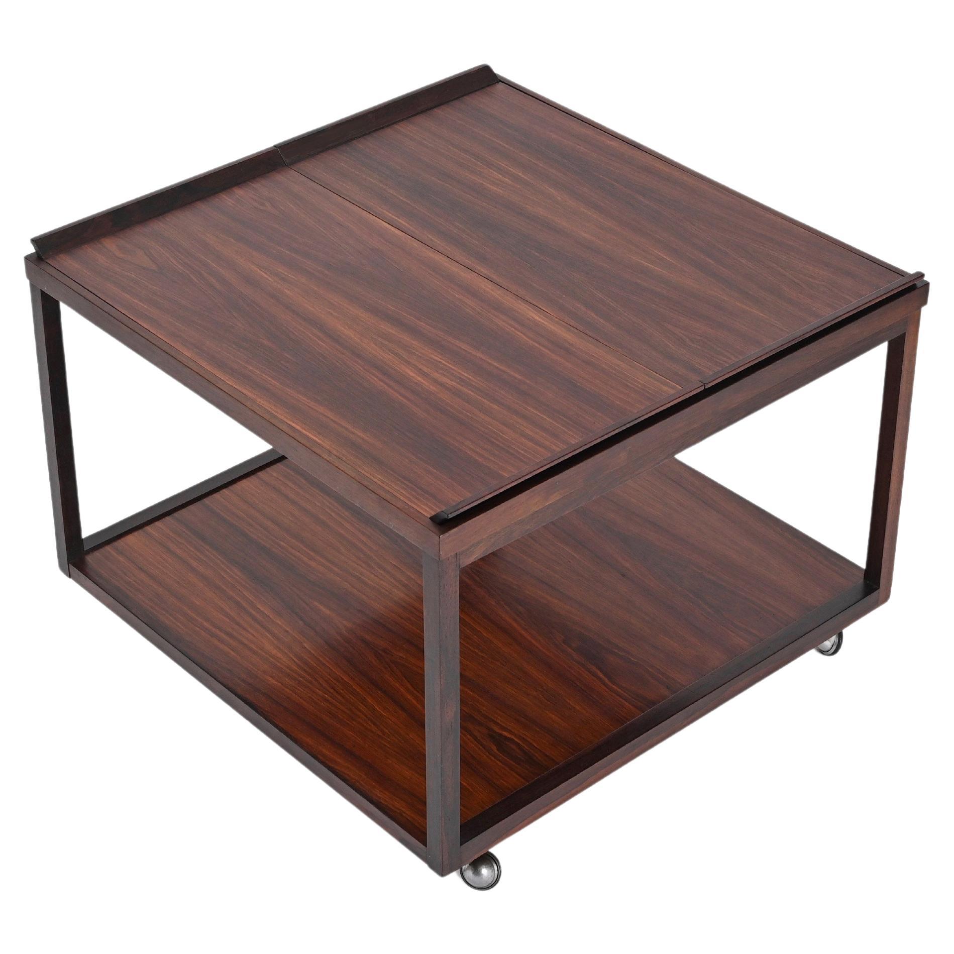 Mesa de centro con bandejas extraíbles, Cassina, Italia Años 60