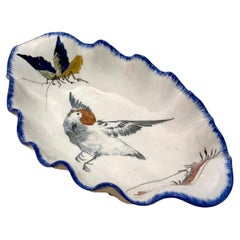 Antique Serving Dish Choisy-le-Roi for L'Escalier de Cristal, 19th "Grands Oiseaux"