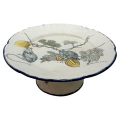 Antique Serving Dish Choisy-le-Roi for L'Escalier de Cristal, 19th "Grands Oiseaux"