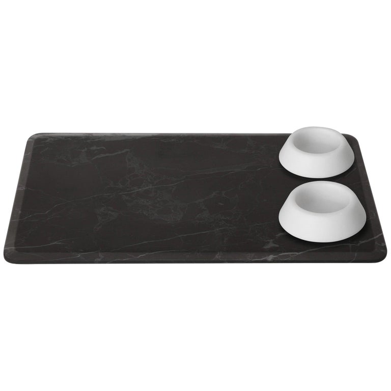 Serving Platter with Bowls in Marble by Ivan Colominas, Italy For Sale