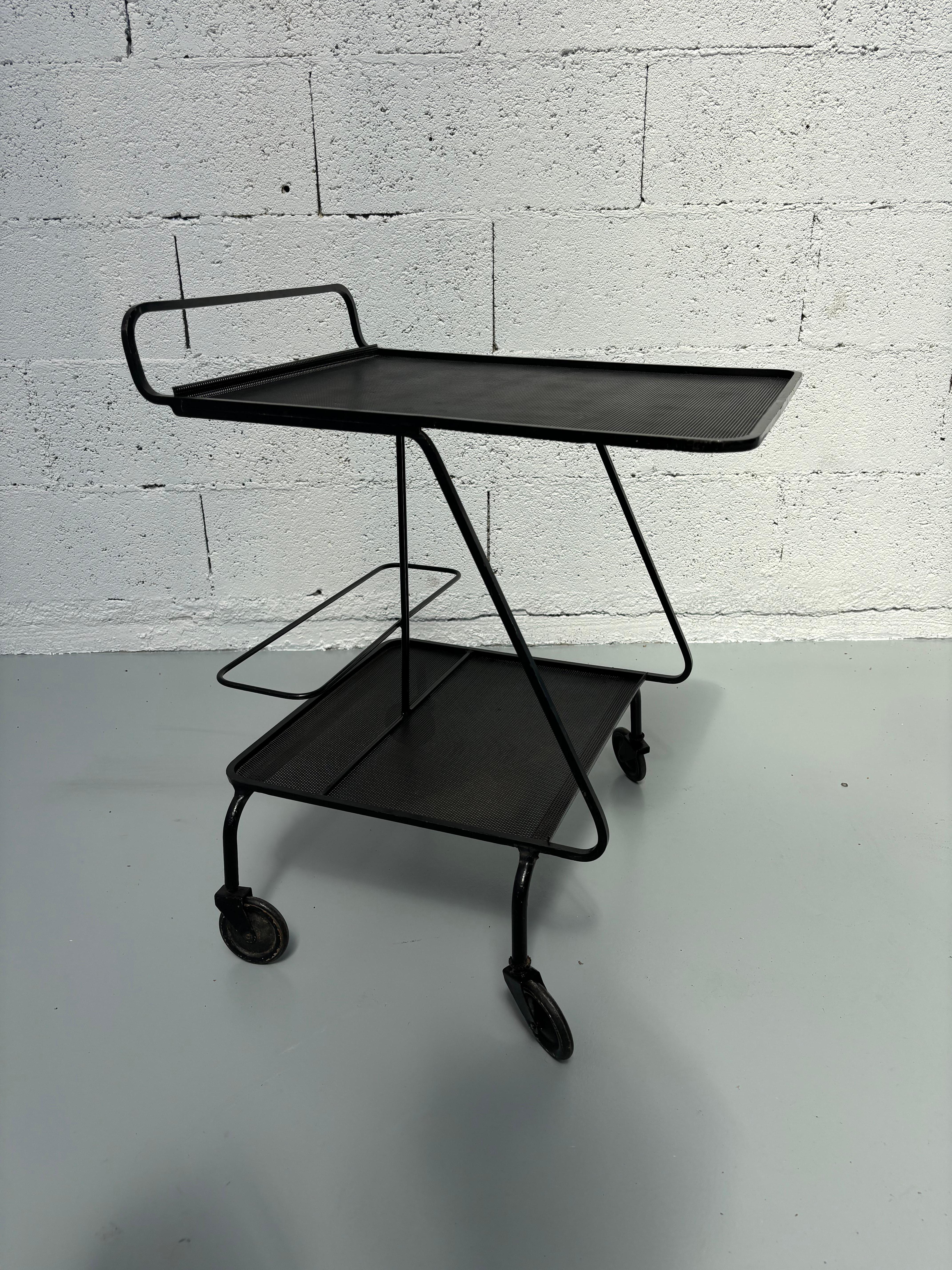 Mesa de servicio de Mathieu Matégot Moderno de mediados de siglo en venta