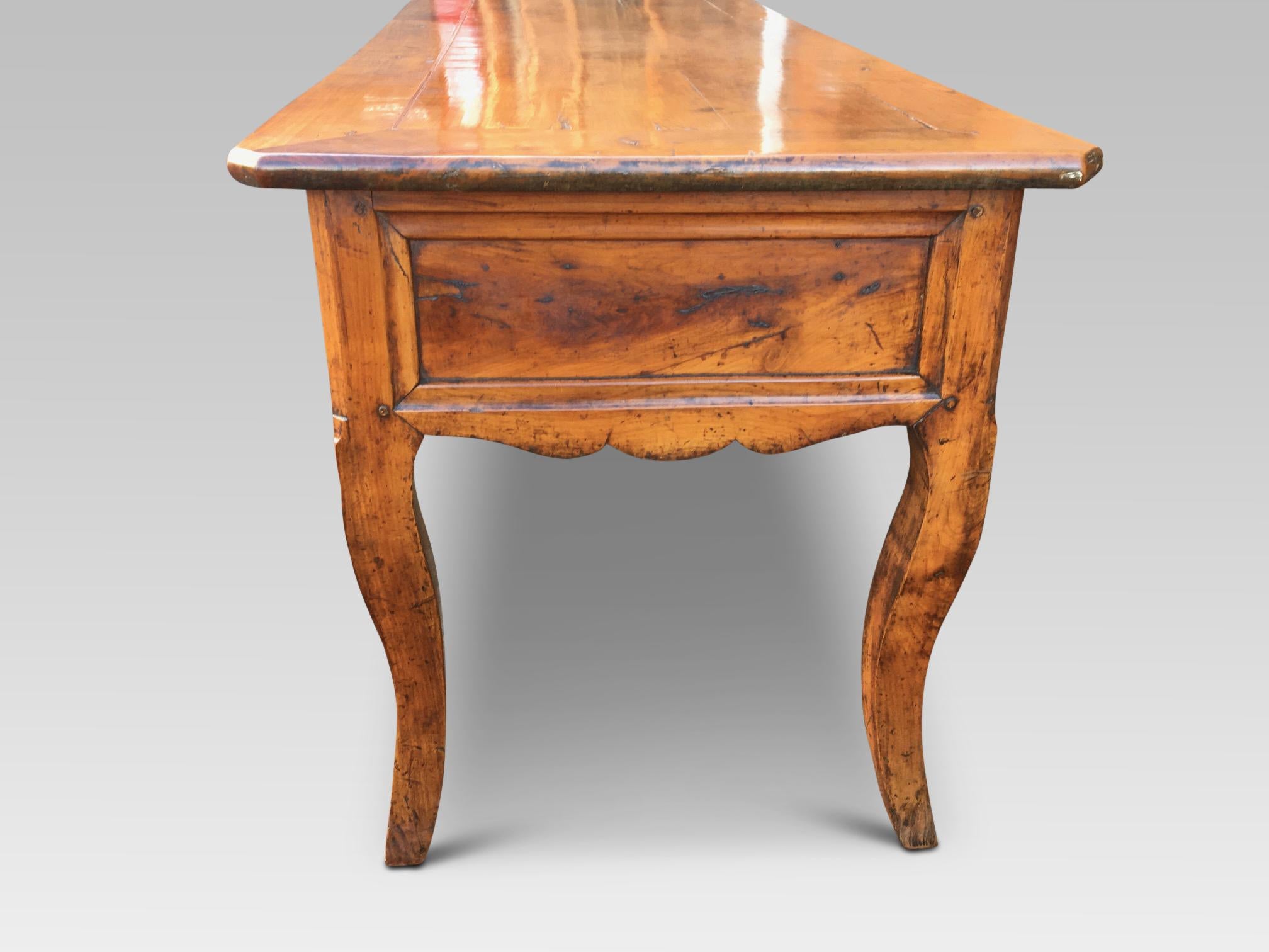 Country  Dresser Base. Serving Table, Cherrywood, French, circa 1800