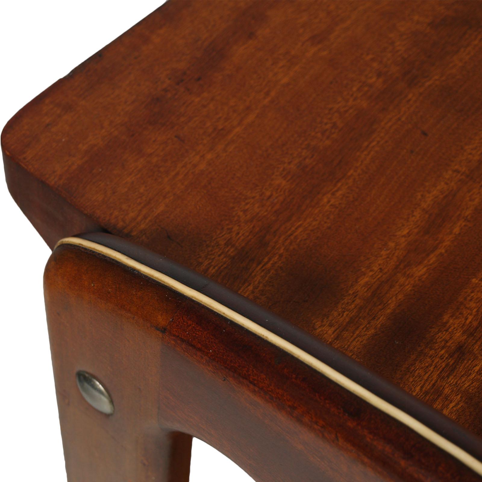 Mahogany Console, Occasional Table, Gio Ponti attributed, by Consorzio Mobili di Cantù For Sale