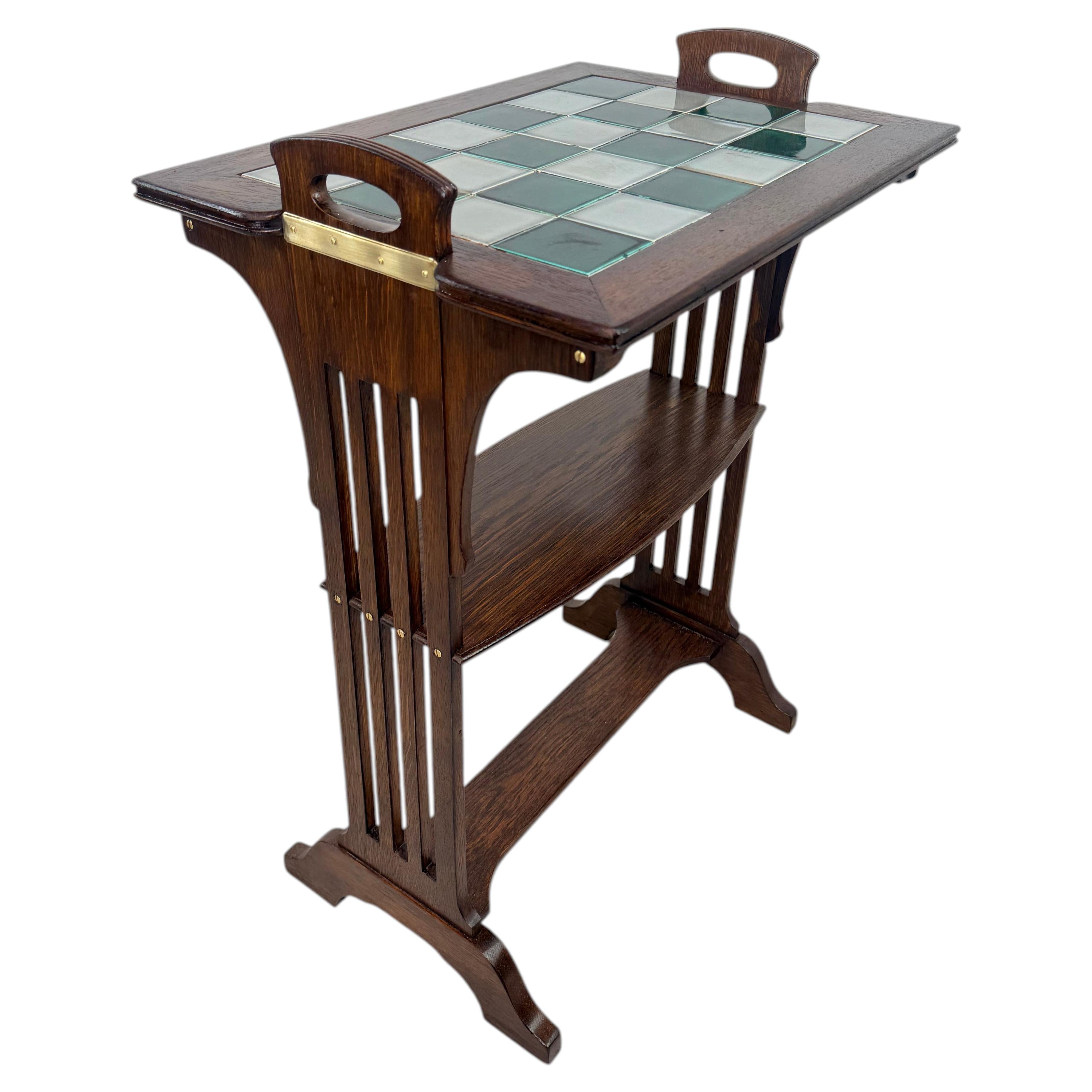 Serving table in style of Vienna secession