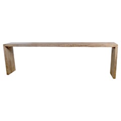 Serving Table Made from Reclaimed Elm