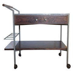 Serving Table Trolley by George Nelson Bar Cocktail 1960 Wood 
Steel MidCentury