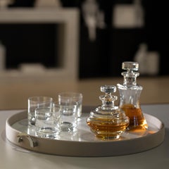 Bandeja Moderna para Servir Mármol Calacatta Piel Hecho a Mano Portugal by Lusitanus Home