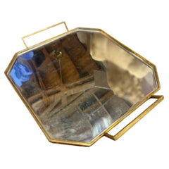 Serving Tray by Göttinghen, Brass and Stainless Steel, 1970s