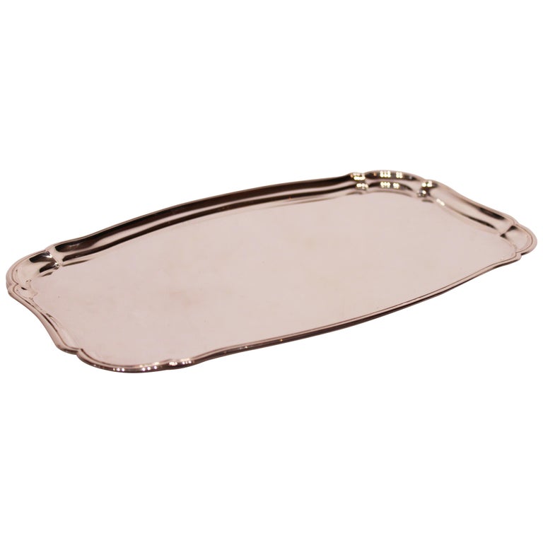 Serving Tray in 830 Silver by Svend Toxværd For Sale