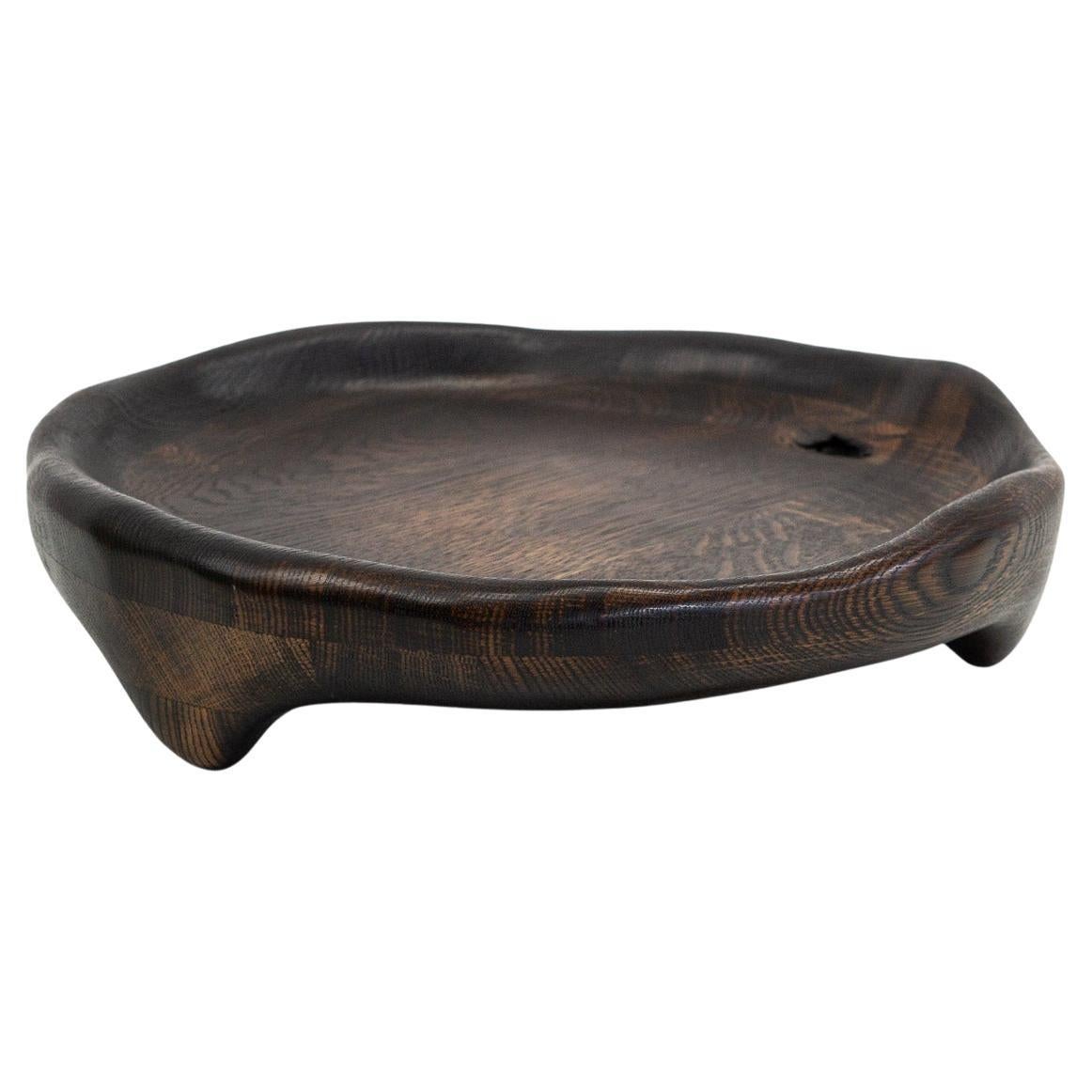 Vassoio da portata in Wood Oak Wood a forma organica in vendita