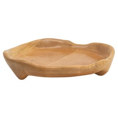 Vassoio da portata in legno di ciliegio a forma organica