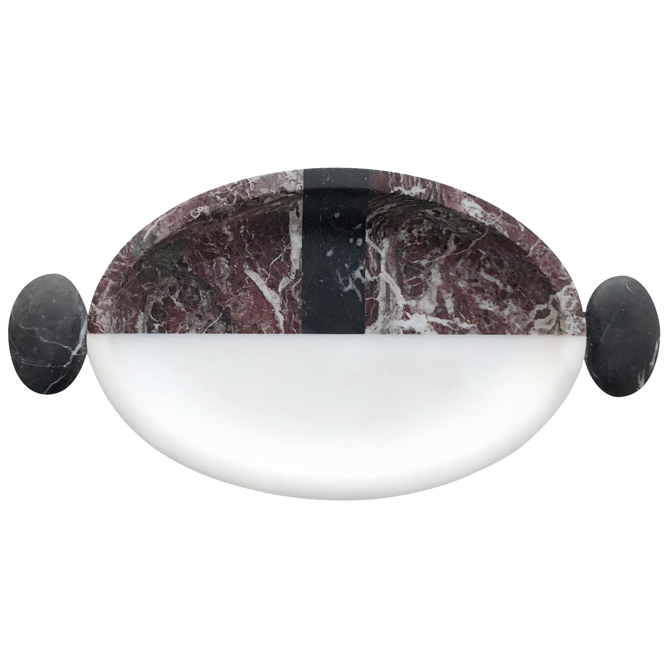 New Modern Serving Tray in Marble Creator Matteo Cibic For Sale