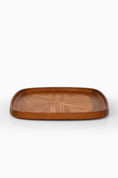 Serving Tray in Teak and Bamboo by Jens Quistgaard, 1950's