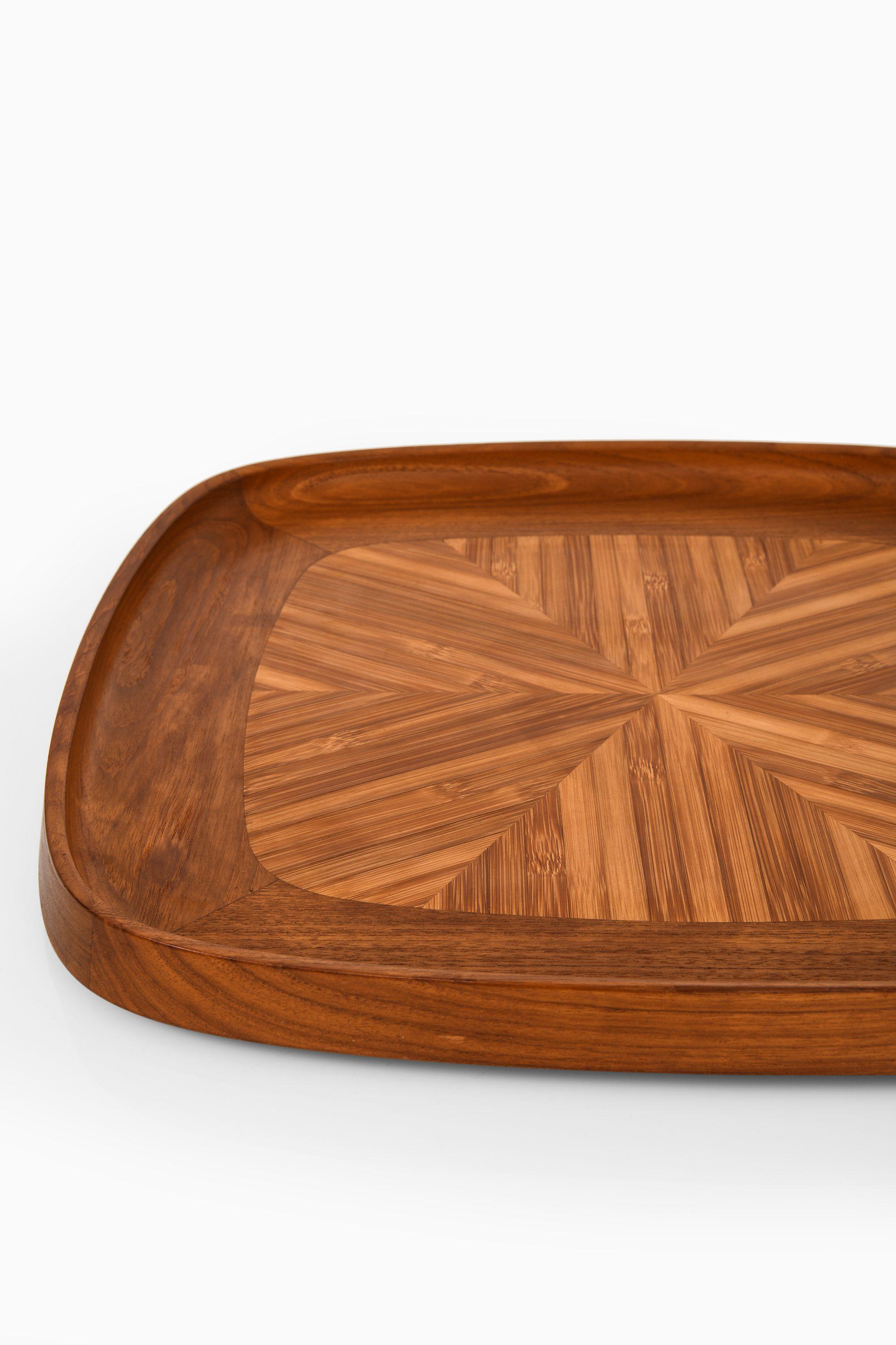 Danish Serving Tray in Teak and Bamboo by Jens Quistgaard, 1950's For Sale