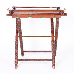 Serving Tray on a Folding Stand