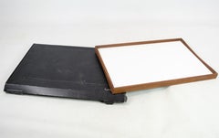 Serviertabletts, Finn Juhl, Teakholz, Weiß und Schwarz, 1956