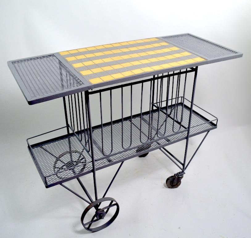 Serving Trolley Bar Cart  by Tempestini for Salterini In Good Condition In New York, NY