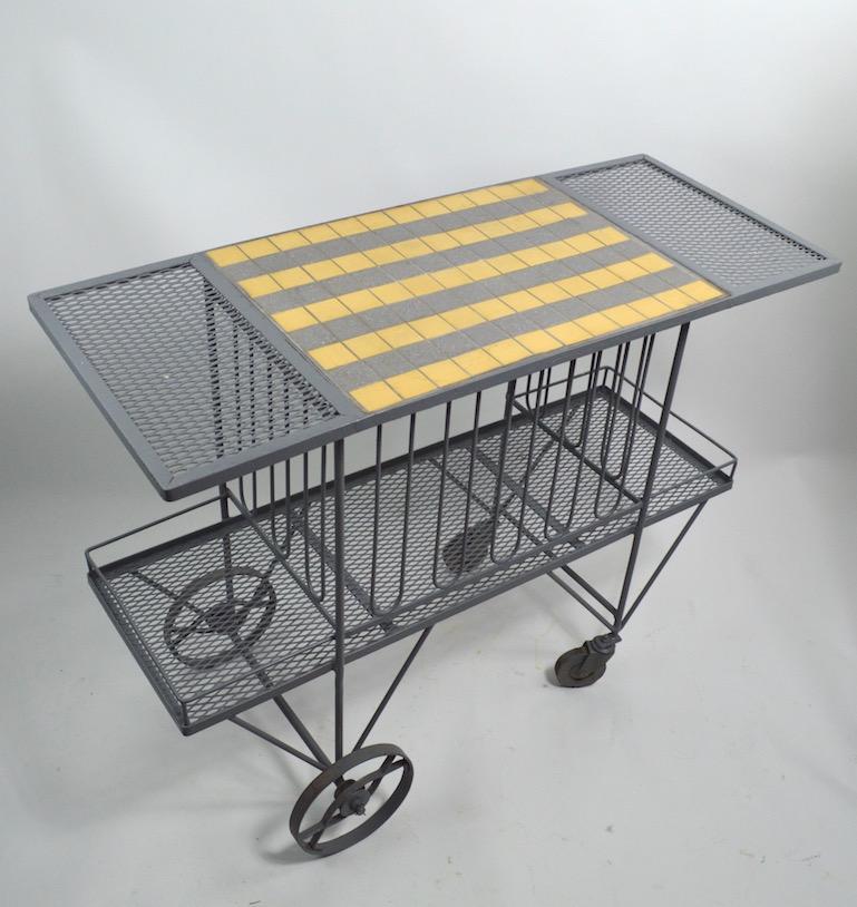 20th Century Serving Trolley Bar Cart  by Tempestini for Salterini