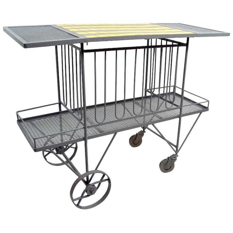 Serving Trolley Bar Cart  by Tempestini for Salterini