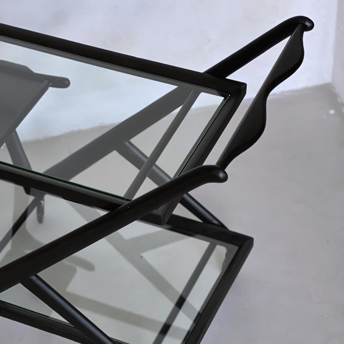 Carrito de servicio de Cesare Lacca para Cassina, Carrito de bar vintage, Diseño italiano Italiano en venta