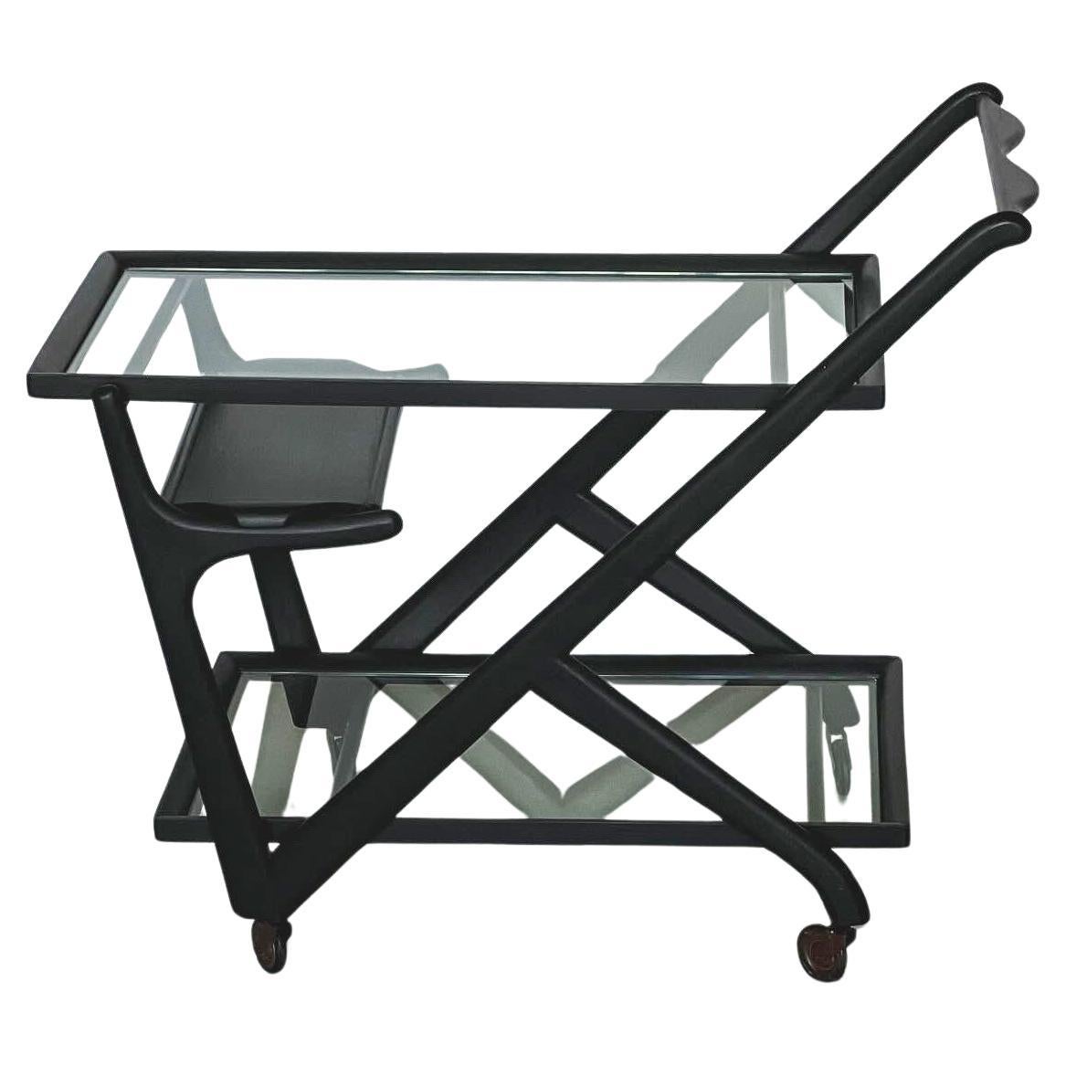 Servierwagen von Cesare Lacca für Cassina, Vintage-Barwagen, italienisches Design
