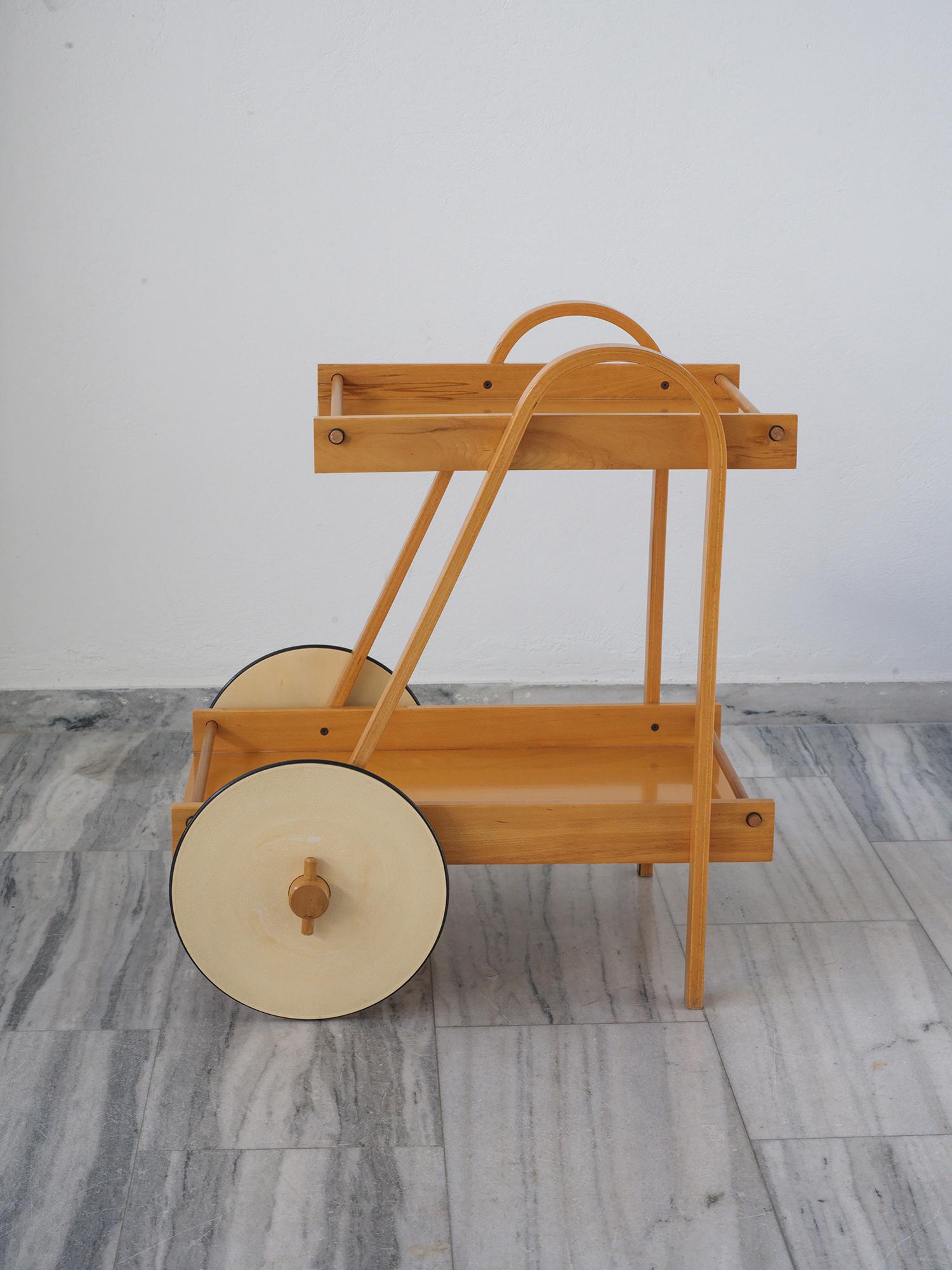 Post-Modern Serving trolley by Enolinea, 1980s For Sale