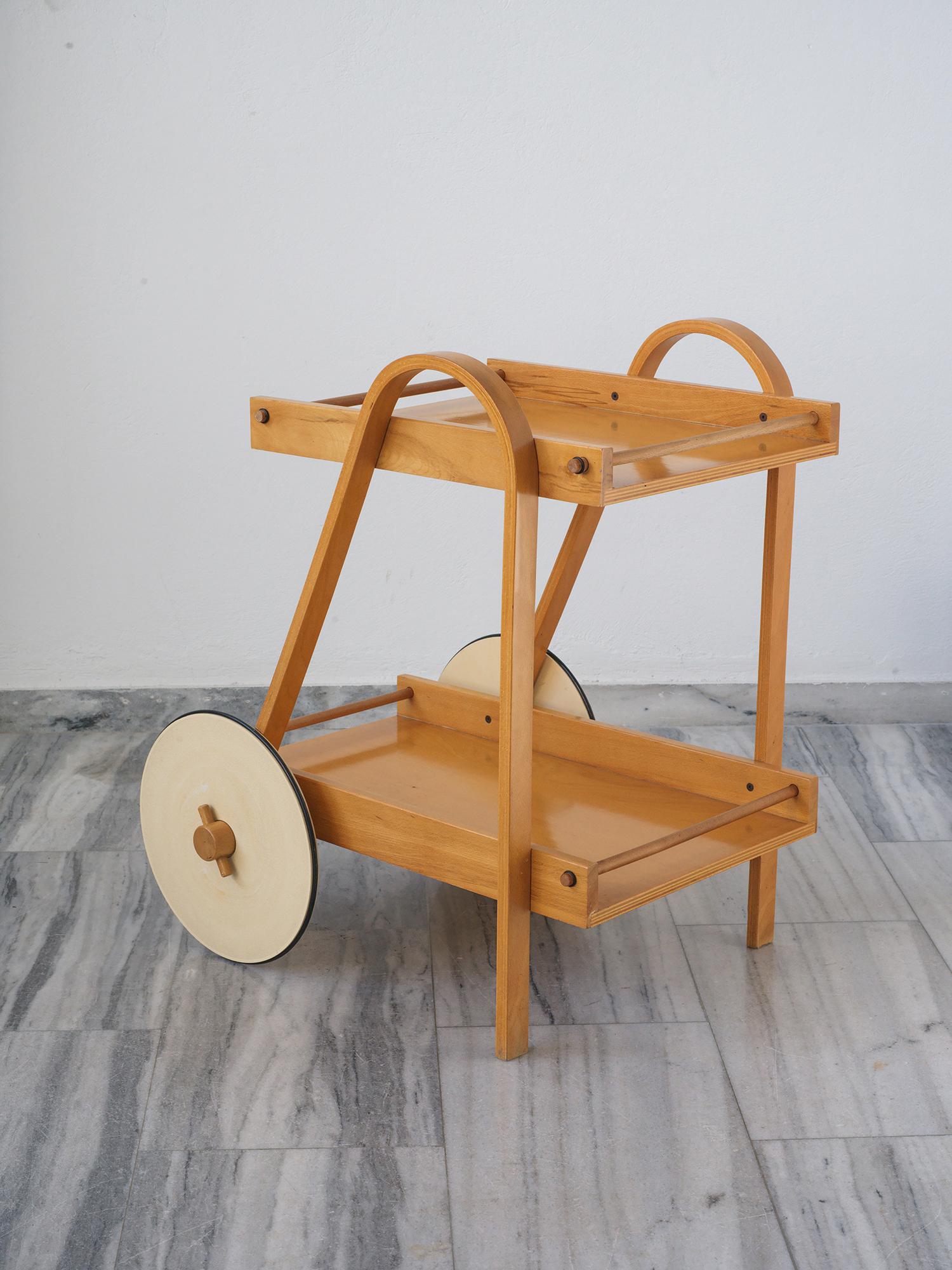 Italian Serving trolley by Enolinea, 1980s For Sale