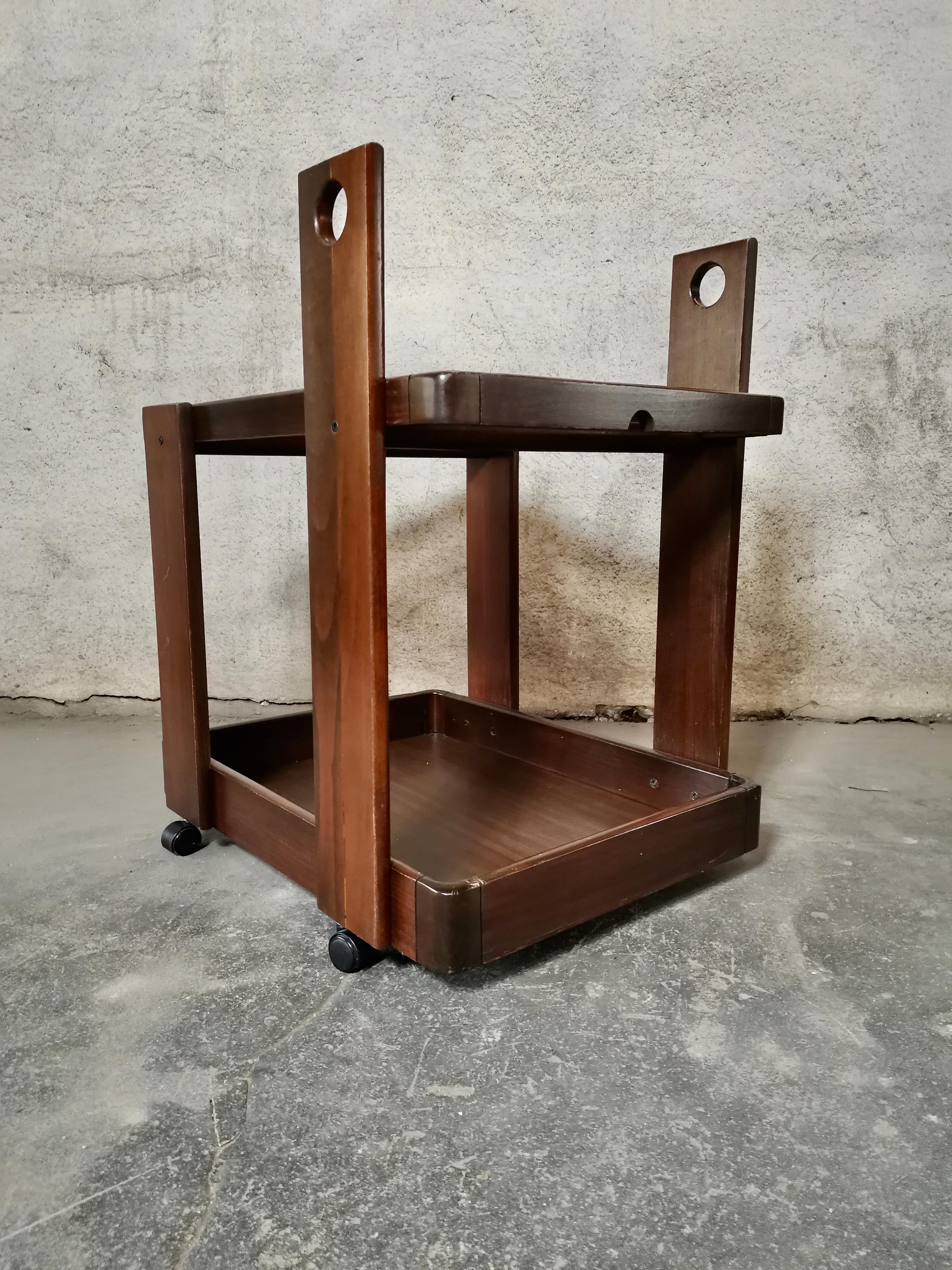 Serving Trolley by Gianfranco Frattini, 1960s For Sale 5