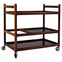 Serving Trolley by Henning Korch for C.F. Christensen, Denmark 1960s