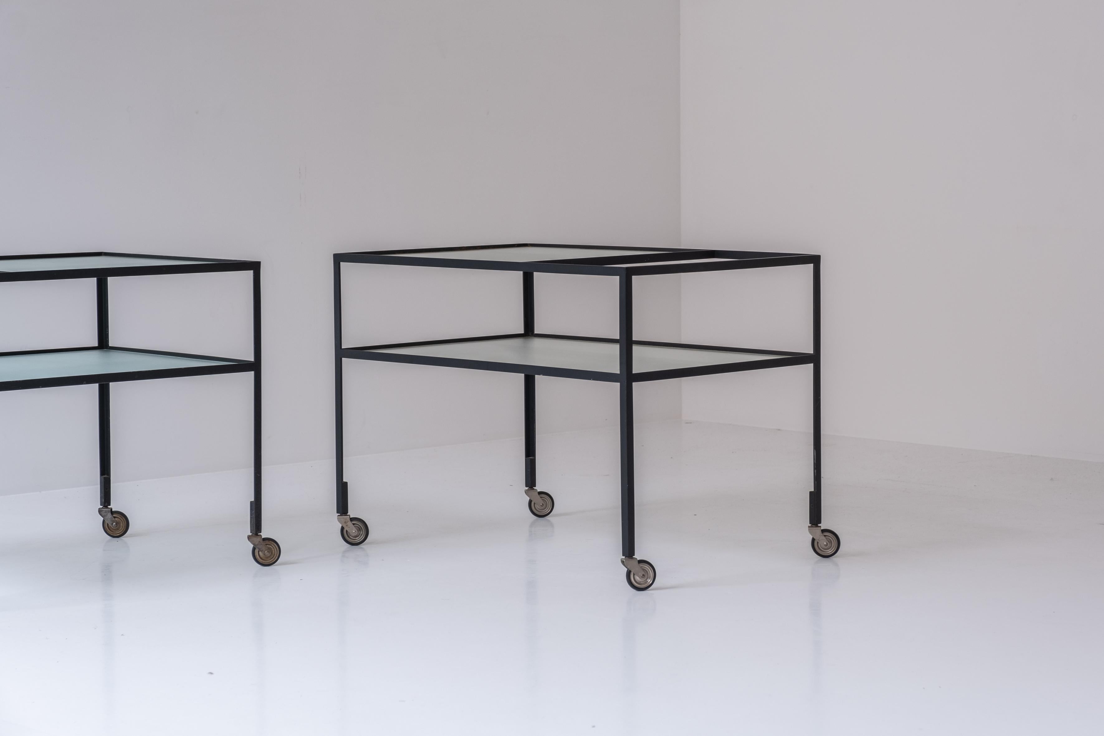 Serving Trolley by Herbert Hirche for Christian Holzäpfel KG, Germany, 1956 In Good Condition For Sale In Antwerp, BE