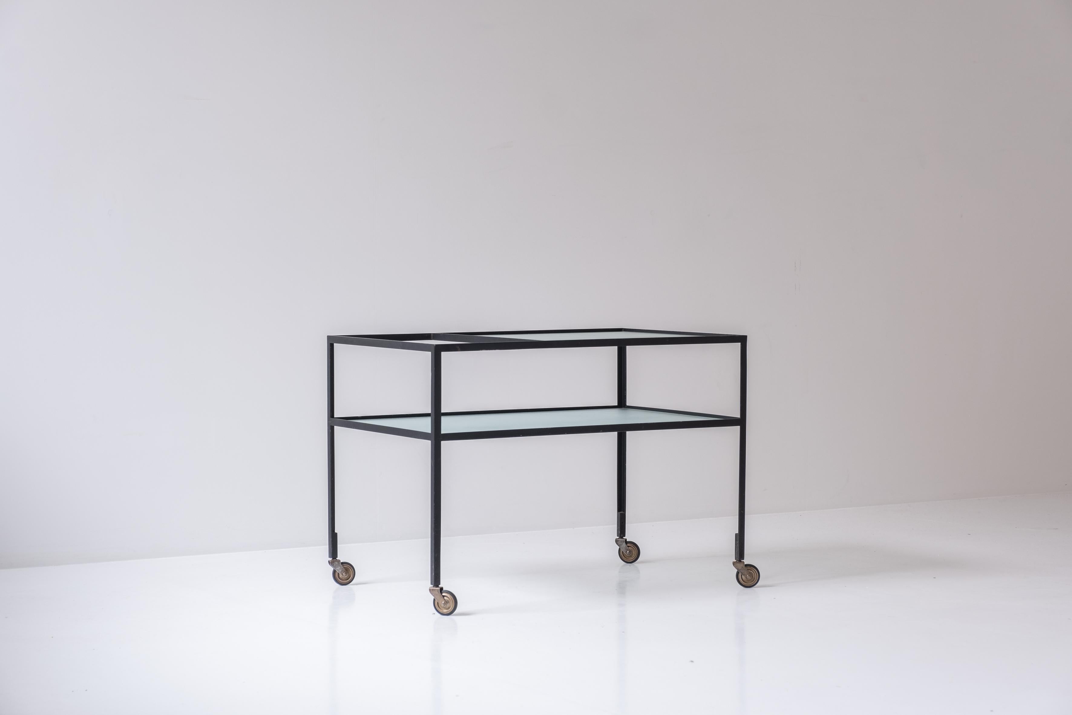 Mid-20th Century Serving Trolley by Herbert Hirche for Christian Holzäpfel KG, Germany, 1956 For Sale