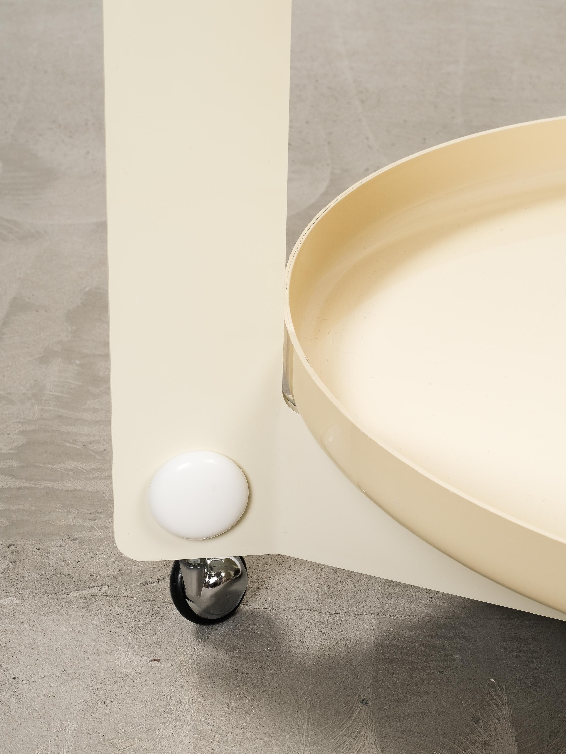 Late 20th Century Serving Trolley by Luigi Massoni for Guzzini, 1970s For Sale